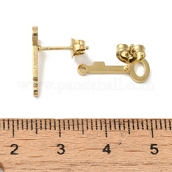 Ионное покрытие (ip) 304 нержавеющая сталь гвоздики фурнитура для сережек STAS-I206-77G