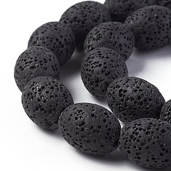 Бусы из натуральной лавы&nbsp;G-F671-03B-11