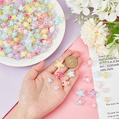 360шт 6 стиля прозрачные акриловые бусины&nbsp;TACR-AR0001-17