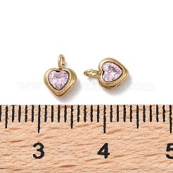 Pendentifs en acier inoxydable 304 micro pavés de zircones cubiques&nbsp;STAS-L022-396A-G