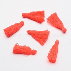 木綿糸タッセルパーツ  レッドオレンジ  25~31x5mm  約39~47個/袋&nbsp;NWIR-P001-03W