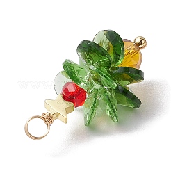 Colgantes de vidrio con tema navideño&nbsp;PALLOY-JF02863
