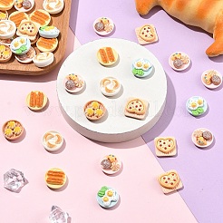 20 Stück Mini-Cabochons aus Harz mit Lebensmittelmotiven&nbsp;CRES-YW0002-73