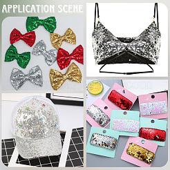 1 рулон ПВХ-бусины с пайетками&nbsp;DIY-SP0005-27E