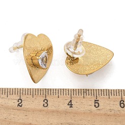 Серьги-гвоздики из латуни EJEW-D302-03G-01A