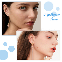 2 paire de boucles d'oreilles à tige en argent sterling&nbsp;STER-HS0001-10RG