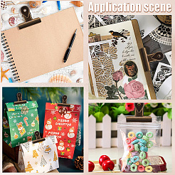 8 шт. железные зажимы для бумаг&nbsp;AJEW-CP0009-81