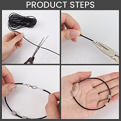 Kits de fabrication de colliers et bracelets en cordon de cuir de vachette à faire soi-même&nbsp;DIY-CL0002-47