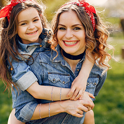 4 комплект браслетов-слайдеров из латунных бусин в форме сердца двух цветов&nbsp;BJEW-FI0001-17