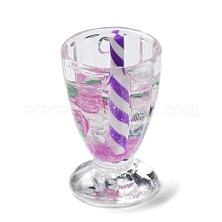 Leuchtende transparente Harzanhänger&nbsp;CRES-F026-01A