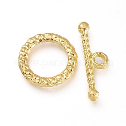 Сплавочные застежка тоггл тибетского стиля TIBE-G020-01G