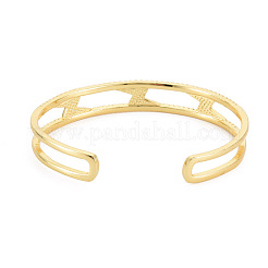 Прозрачный кубический цирконий молния открытый браслет-манжета с эмалью&nbsp;BJEW-S141-023