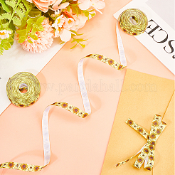 Полиэстеровые ленты с принтом пчел SRIB-WH20020-018A