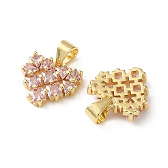 Breloques en laiton avec zircone cubique de micro pave&nbsp;CU-CBA03AF-18A-01