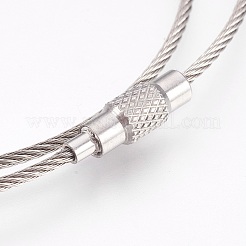Fabrication de bracelets enroulés en acier inoxydable 304 résistant au ternissement&nbsp;BJEW-I267-004B