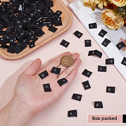 400 Stück 10 Stile Polyester-Größenetiketten für Kleidung&nbsp;DIY-BC0016-59B