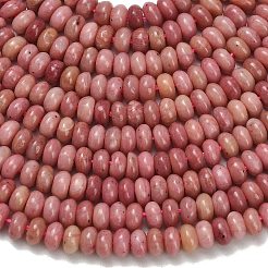 Природные родонит бисер нитей G-L635-A37-4x2mm