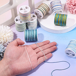 8 рулон двухцветного сегментно окрашенного нейлонового металлического шнура&nbsp;NWIR-TA0001-33