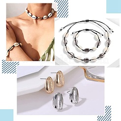 Бусины из ракушек с гальваническим покрытием&nbsp;BSHE-PH0003-22B