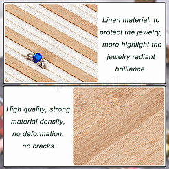 Плоские круглые бамбуковые кольца для пальцев с 8 слотом&nbsp;RDIS-WH0009-016A