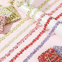 4.6~5 Yards Blumen-Polyester-Besatzband&nbsp;OCOR-PH0001-97C
