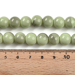 Perles de verre de peinture de cuisson&nbsp;X1-DGLA-N013-10mm-05