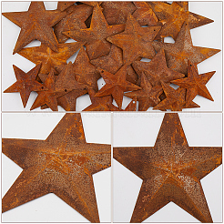 40 шт. 3 стиля звездные ржавые железные большие подвески&nbsp;IFIN-GF0001-13C
