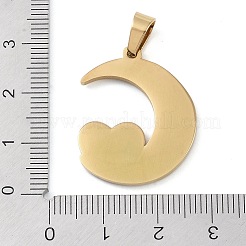 Ionenplattierung (IP) 304 Edelstahl Emaille Strass Anhänger&nbsp;STAS-Q325-04B-G