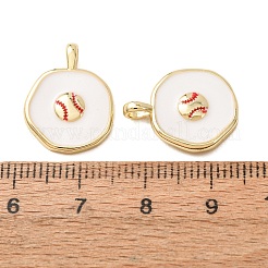 Ciondoli smaltato in ottone&nbsp;KK-CJC12A6-01B-G