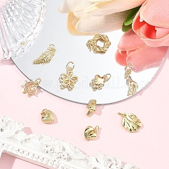 10шт 10 стиля латунные подвески&nbsp;KK-YW0004-40