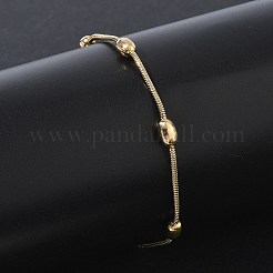 Ovale runde Schlangenkettenarmbänder aus Edelstahl 304&nbsp;SA-CBA2696-15G