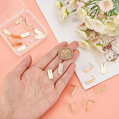 20 шт. латунные серьги-гвоздики&nbsp;KK-BC0008-58