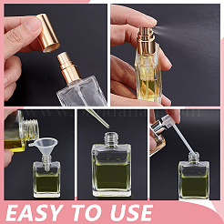 30 шт. стеклянные флаконы для духов с ПП-пластиком&nbsp;AJEW-GA0009-21