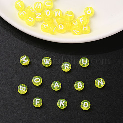 Прозрачные желтые акриловые бусины&nbsp;TACR-YW0001-08M