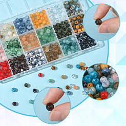 360шт 18 цвета бусины из смолы&nbsp;RESI-SC0006-34