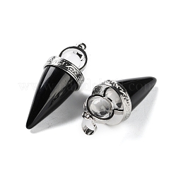 Природные подвески обсидиана&nbsp;G-F777-06P-04