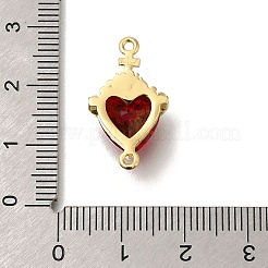 Messing Feuerstein Zirkonia Heiliges Herz Jesu Verbindungsstück Charms&nbsp;X-KK-R002-27G-02