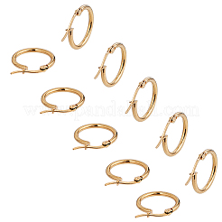 201 серьги-кольца из нержавеющей стали STAS-UN0002-65G