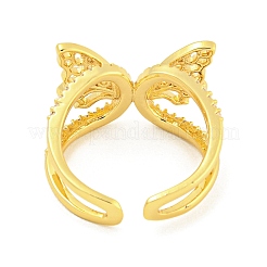 Кольцо-манжета из нержавеющей стали 304 с кубическим цирконием для женщин RJEW-S406-05G-01