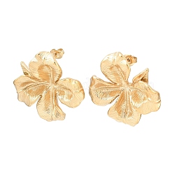 Серьги-гвоздики в форме цветка из нержавеющей стали 304 EJEW-K268-76G