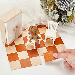 48 шт. мини-деревянный пол FIND-WH0420-154