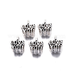 Европейские сплавочные бусины тибетского стиля  TIBE-S314-85AS-RS