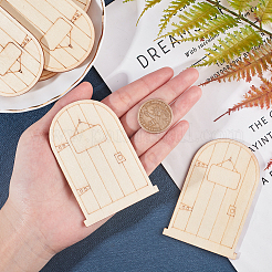 Décoration de porte de fée en bois&nbsp;WOOD-NB0001-32