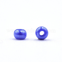 11/0 チェコ不透明ガラスシードビーズ  光沢のある  ラウンド  藤紫色  2.2x1.5mm  穴：0.7mm  約500 G /袋&nbsp;SEED-N004-003B-25