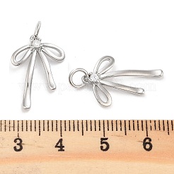 Подвески из латуни с покрытием из прозрачного кубического циркония&nbsp;KK-M293-16P-01