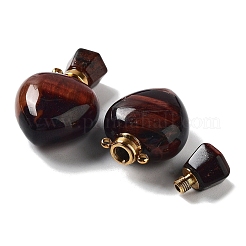 Подвески для флаконов духов из натурального красного тигрового глаза&nbsp;G-A026-16C-01