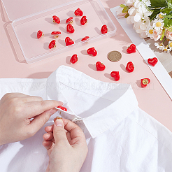 20 шт. значок в виде сердца из смолы для рюкзака&nbsp;HEAR-PH0001-02A