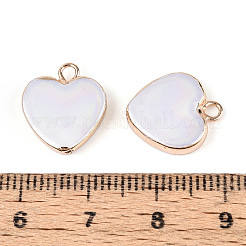 Подвески в форме сердца из ракушек и жемчуга PEAR-P004-65KCG