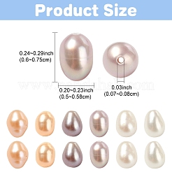 30 шт. 3 вида бусин из натурального культивированного пресноводного жемчуга&nbsp;PEAR-YW001-04