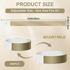 300шт одноразовые браслеты из синтетической бумаги&nbsp;BJEW-CN0001-13A